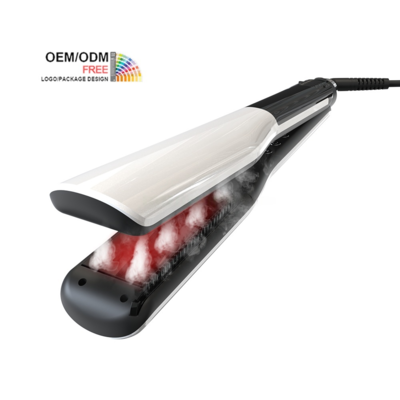 Good price New Technology Professional Steam Flat Iron LCD Display Fast Ptc Heat Hair Straightener Curler Hair Styling Tool online